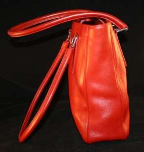 VINTAGE COACH 9422 RED Leather Lunch Tote Purse Shoulder Shopper Bag 