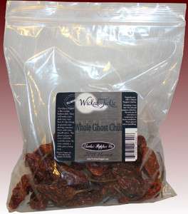Dried Whole Ghost Peppers 10 Peppers  