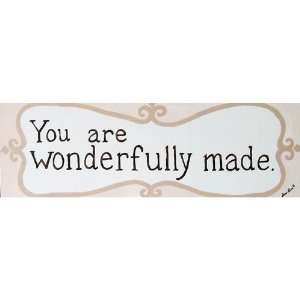  You Are Wonderfully Made Wooden Sign