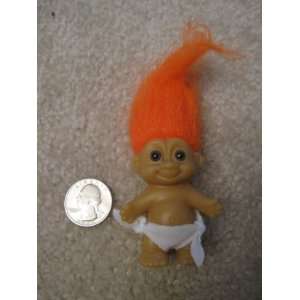  Russ Berrie.. baby Troll, with Orange Hair: Everything 