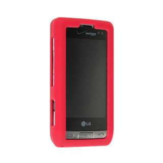 RED LG DARE VX9700 VX 9700 Skin Case+Screen Protector  