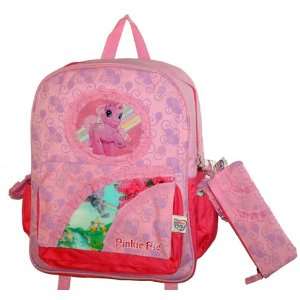   : My Little Pony Large Backpack with a Free Pencil Case: Toys & Games