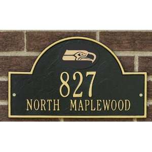  Seattle Seahawks Black and Gold Personalized Address 