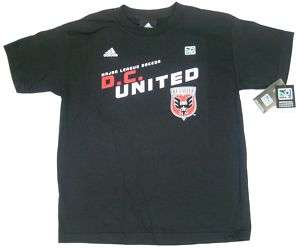 MLS DC United Youth Adidas Storm T Shirt Jersey Black  