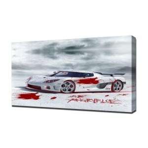 Bloody Koenigsegg CCX   Canvas Art   Framed Size 20x30   Ready To 