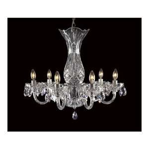  Waterford Crystal 136 406 Blue Bell 6 Light Chandeliers in Crystal 