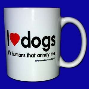 Ceramic Coffee Mug   I Love Dogs:  Kitchen & Dining