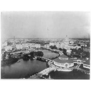 : Birds eye view of Worlds Columbian Exposition,Chicago,Illinois,IL 