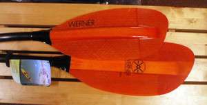 Werner Shuna Fiberglass Kayak Paddle, 210cm, Standard Diameter, Bent 