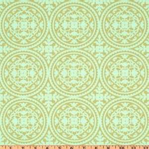   Dewberry Ironwork Aqua Fabric By The Yard: joel_dewberry: Arts, Crafts