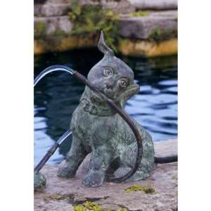   Sale !! Raining Dogs Piped Bronze Garden Statue: Patio, Lawn & Garden