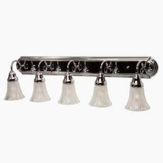    11636CH5: Racetrack with Scroll Arms Series 5 Light Bath Lighting 