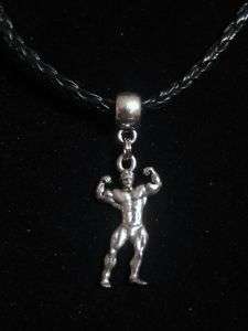 BODY BUILDER NECKLACE CHARM PENDANT WEIGHT GAIN VITAMIN  