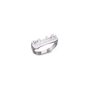 ZALES Sterling Silver Script Name Ring ss animal charms Jewelry