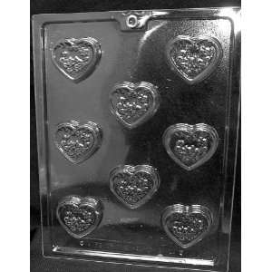  DECORATED HEART MINTS Valentine Candy Mold chocolate: Home 