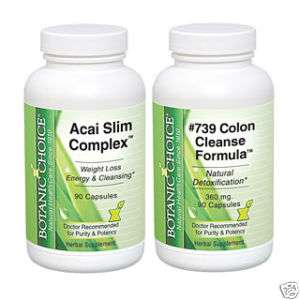 ACAI SLIM COMPLEX 5:1 Colon Cleanse Detox + Weight Loss  