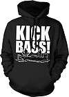 Kick Bass Hoodie Pullover Hooded Sweatshirt Fishing Boat Graphic Humor 