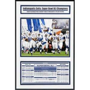  Indianapolis Colts Super Bowl XLI Champions Frame   Team 