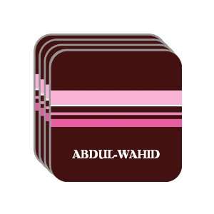  Personal Name Gift   ABDUL WAHID Set of 4 Mini Mousepad 
