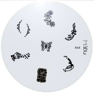  MoYou Nail Art Image Plate A44 including 7 Nailart designs 