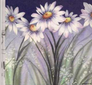 WATERCOLOR LOUISE JACKSON ROW OF DAISIES TECHNIQUES MA  