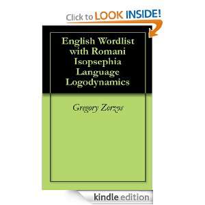 English Wordlist with Romani Isopsephia Language Logodynamics Gregory 
