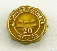 STEPHENS ADAMSON   MFG COmpany 20 Year Service PIN  