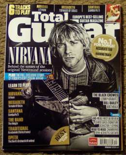 TOTAL GUITAR Nevermind + CD NIRVANA Kurt Cobain BLACK CROWES November 