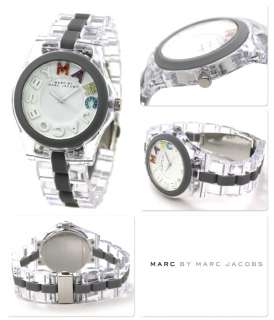   BY M. JACOBS MBM4548 CLEAR ACRYLIC CRYSTAL RIVERA LADIES WATCH  