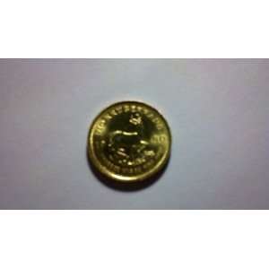   South Africa Krugerrand 1/10 Troy Ounce Gold Coin 