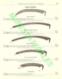 1911 Antique Bloods Scythes Blades Catalog AD  