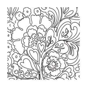  Prima Flowers Prima Clear Stamp Paintable Flower; 6 Items 