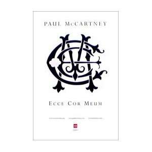  PAUL McCARTNEY Ecce Cor Meum Music Poster
