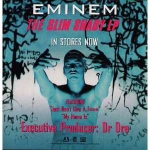  Eminem Slim Shady CD Promo Poster Album Flat 1999: Home 