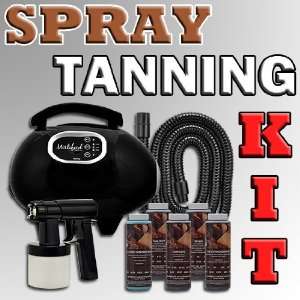  Tanning Machine w/ Heat Sunless Black Spray Gun Equipment 