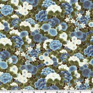 45 Wide Imperial Collection IV Flower Fields Chocolate Fabric By The 