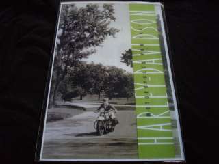 Harley Davidson Motorcycle Advertisment Poster Print  