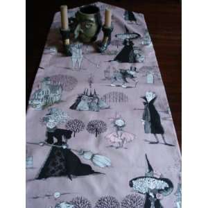  A Ghastly Night Halloween Party Table Runner Mauve 