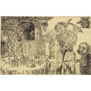  Hand Made Oil Reproduction   James Ensor   32 x 20 inches 