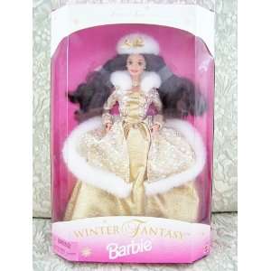   Winter Fantasy Barbie Brunette    Exclusive Toys & Games