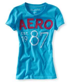 aeropostale womens aero est. 1987 graphic t shirt  