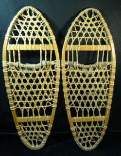 Tubbs Vintage Leather Wood Snowshoes  