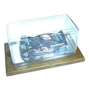 Crystal Clear Display Case with Solid Wood Bottom Mirrored for 132 
