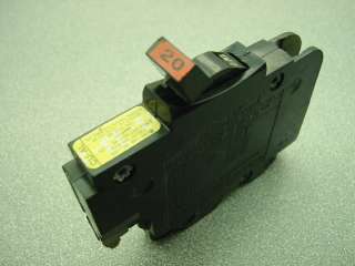 FEDERAL PACIFIC ELECTRIC FPE 20 AMP Stab Lok Circuit Breaker Type 