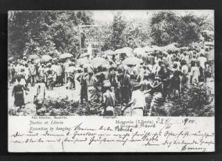 Liberia Monrovia Execution by Hanging Africa ca 1899  