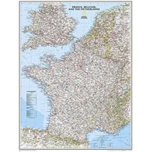   Maps RE00620333 France  Belgium  and The Netherlands Classic Laminated