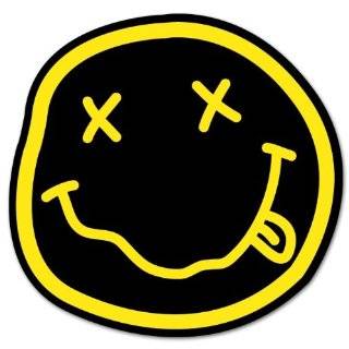 NIRVANA smiley rock band sticker decal 5 x 5 by Stickers and More