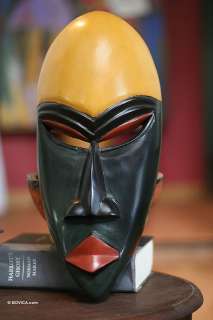 GODS GIFT~Hand Carved Wood Ga Tribe Mask~New~Ghana  