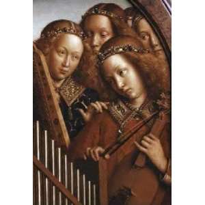  Singing Angels   Ghent Altarpiece Jan Van Eyck. 10.75 