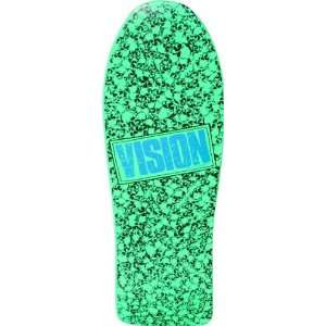  Vision Punk Skull Deck 10x30 Green Skateboard Decks 